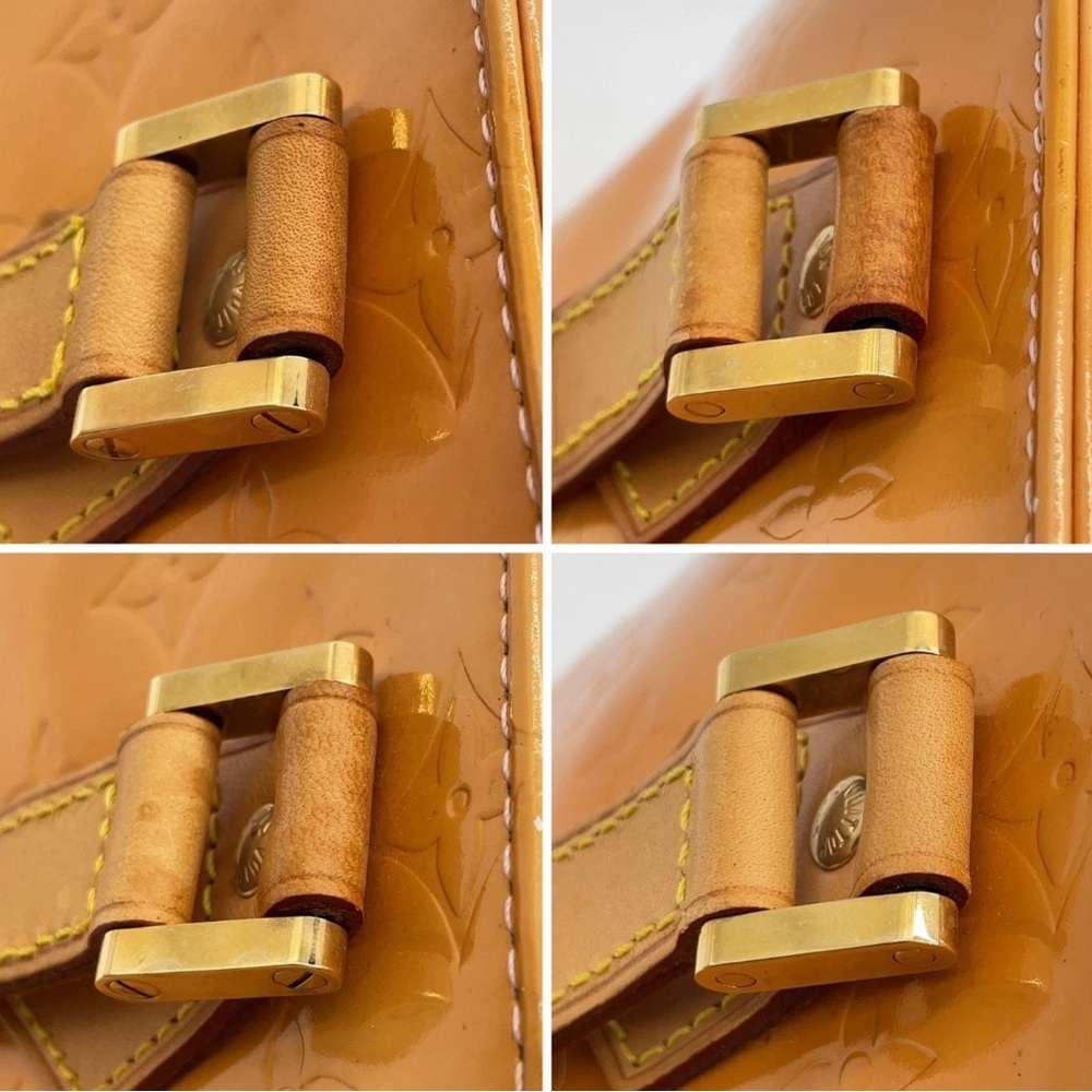 Louis Vuitton Orange Vernis Monogram Small Tote - Picture 10 of 13